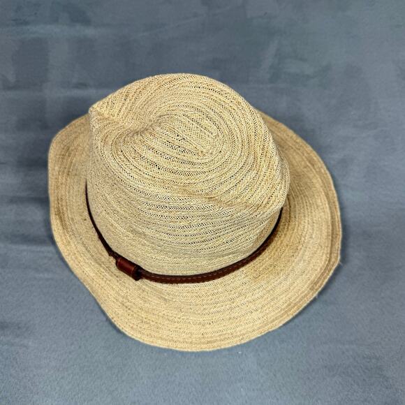 Bailey of Hollywood Woven Straw Fedora Hat Medium M 57 cm 100% Paper Lightweight - Picture 4 of 10